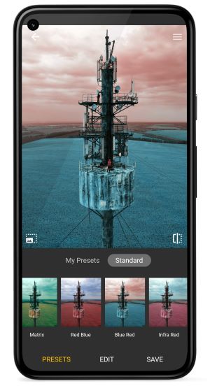 Photo Curves color correction interface